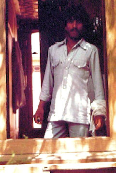 Abdul, Mädchen für alles auf dem Dal-See in Kashmir - 1982