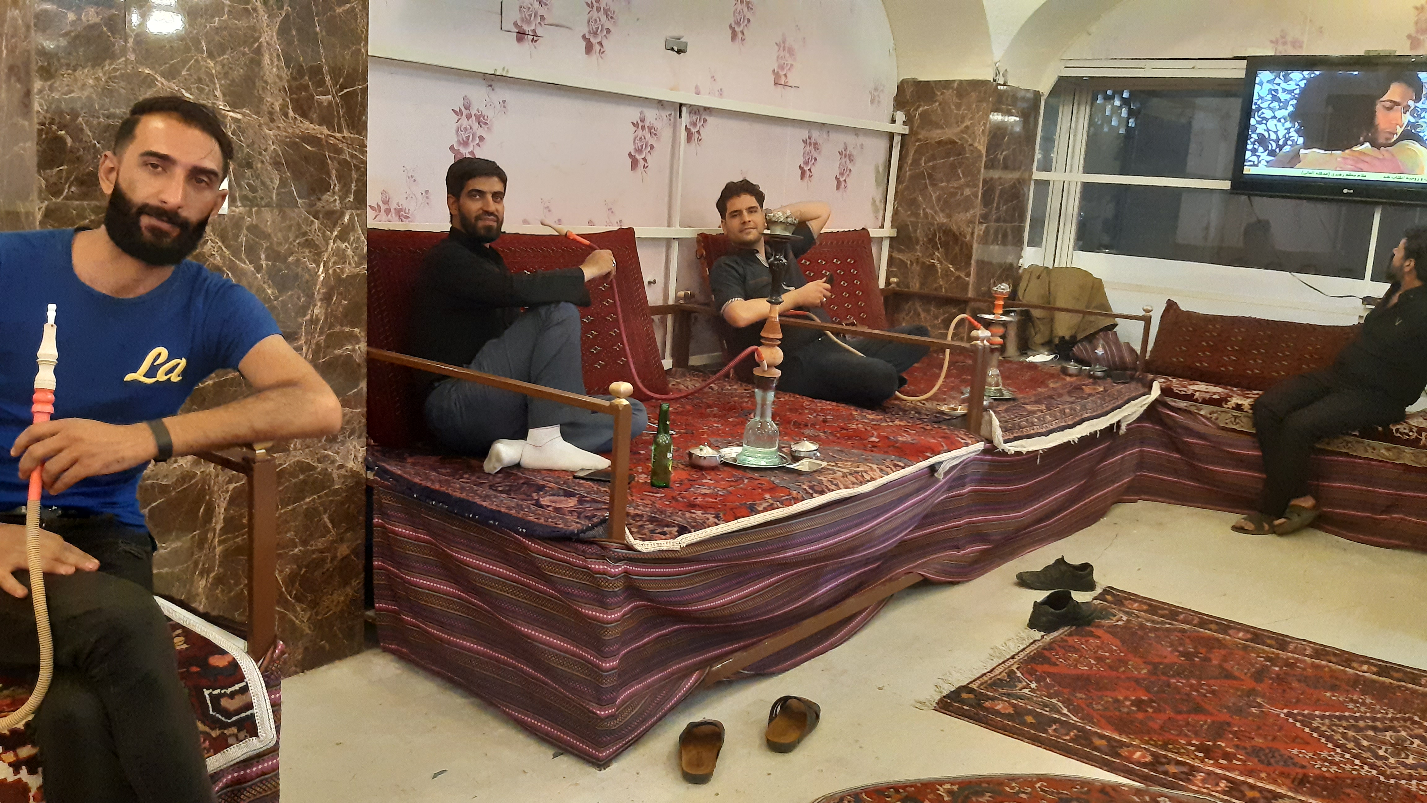 Shisha-Bar im großen Bazar von Isfahan