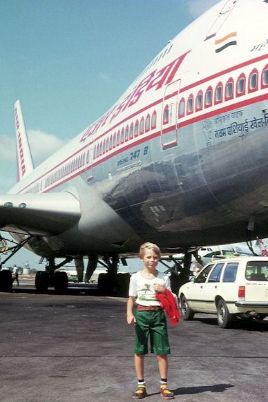 Vor dem Abflug mit AIRINDIA von Bombay Vor dem Abflug mit AIRINDIA von Bombay