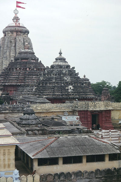 Jagganath-Tempel in Puri von oben